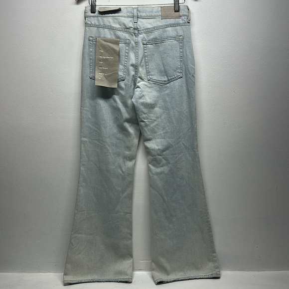 Everlane The High Rise Flare Jeans Denim Blue Jean Light Wash High Rise New 26 - Picture 12 of 12